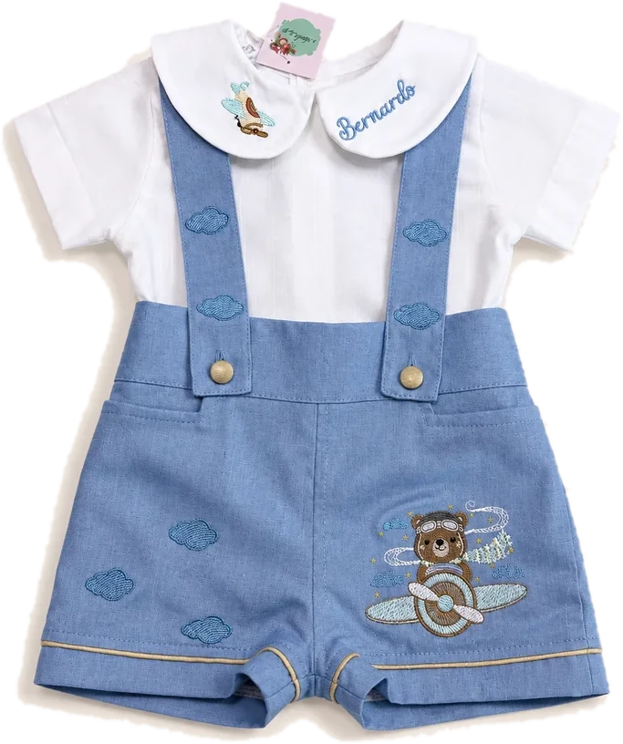 Conjunto Aviador Gola Redonda