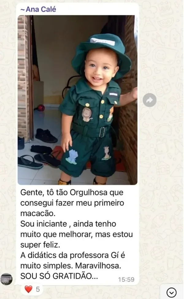 Peça feita por aluna da Costuragi 6