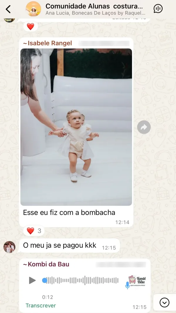Peça feita por aluna da Costuragi 7