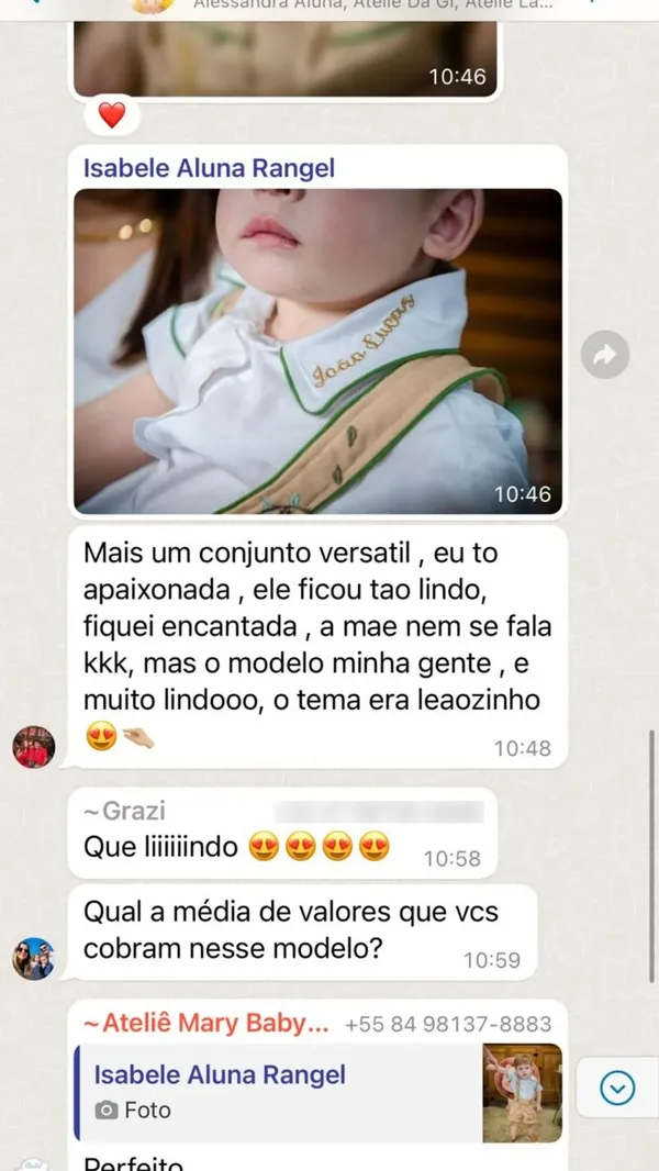 Peça feita por aluna da Costuragi 13