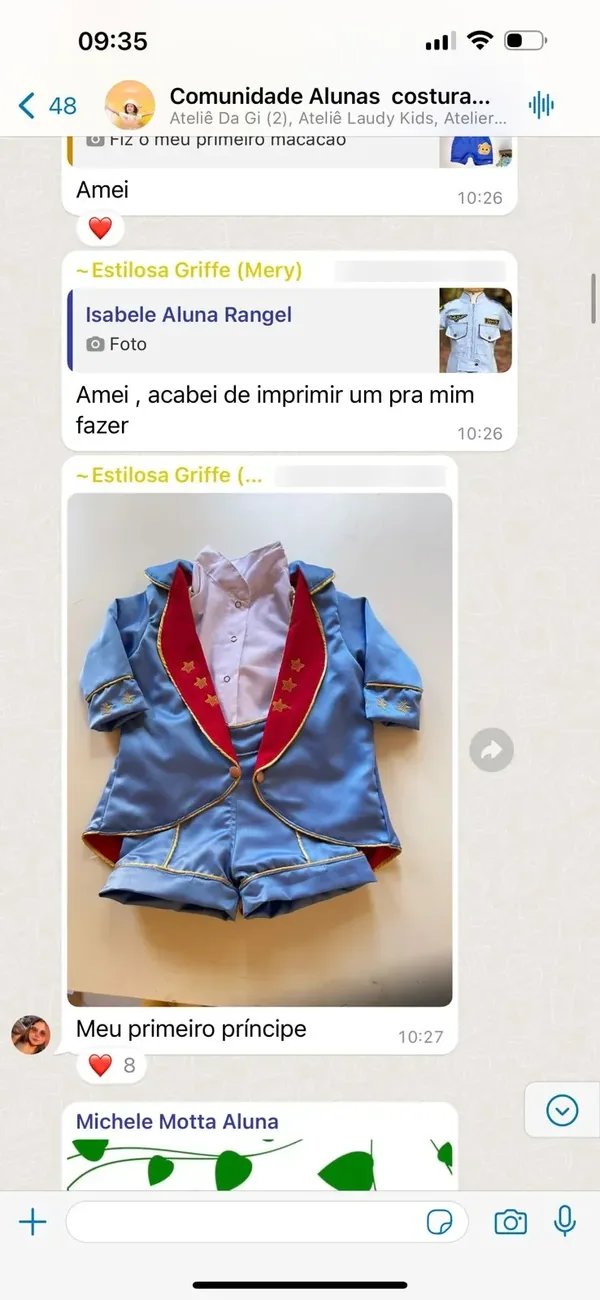 Peça feita por aluna da Costuragi 15