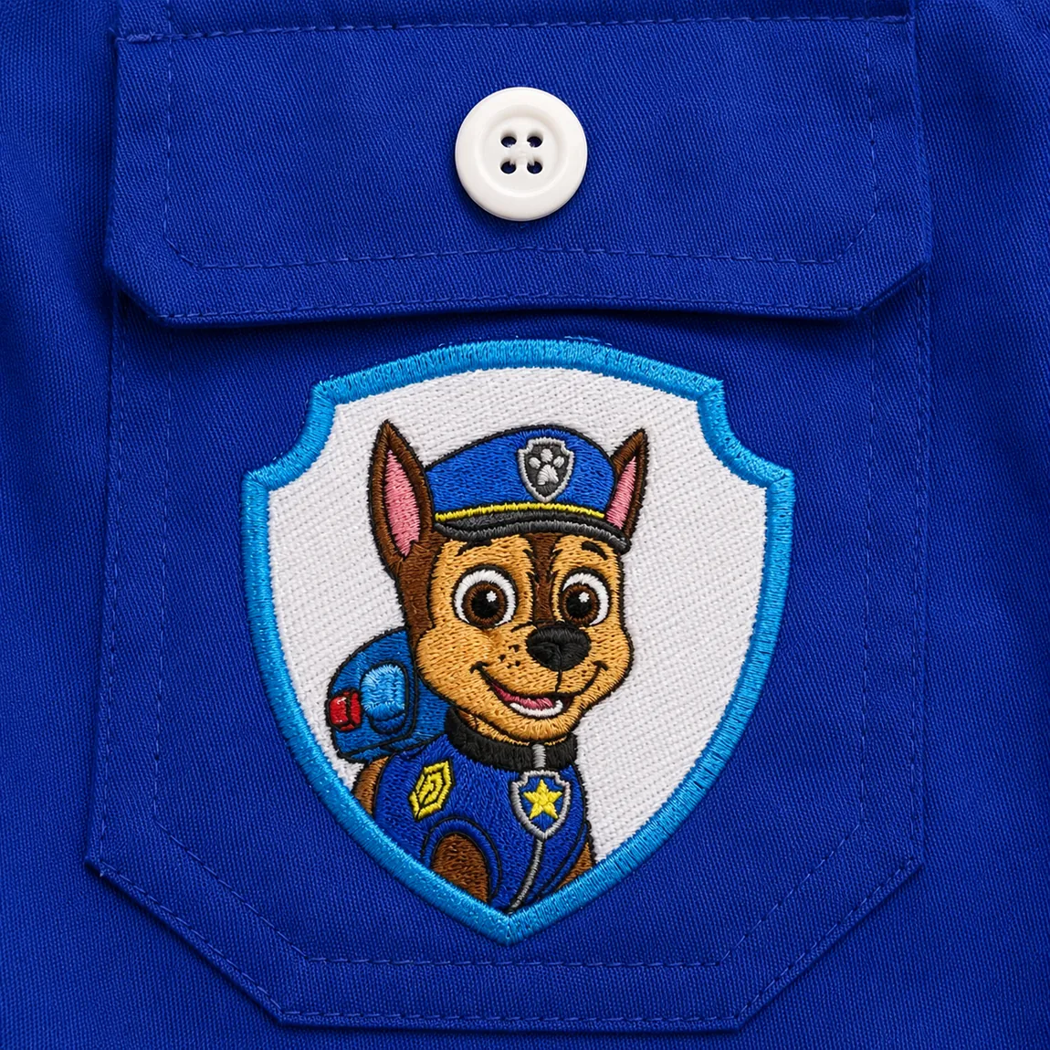 Escudo bordado no bolso
