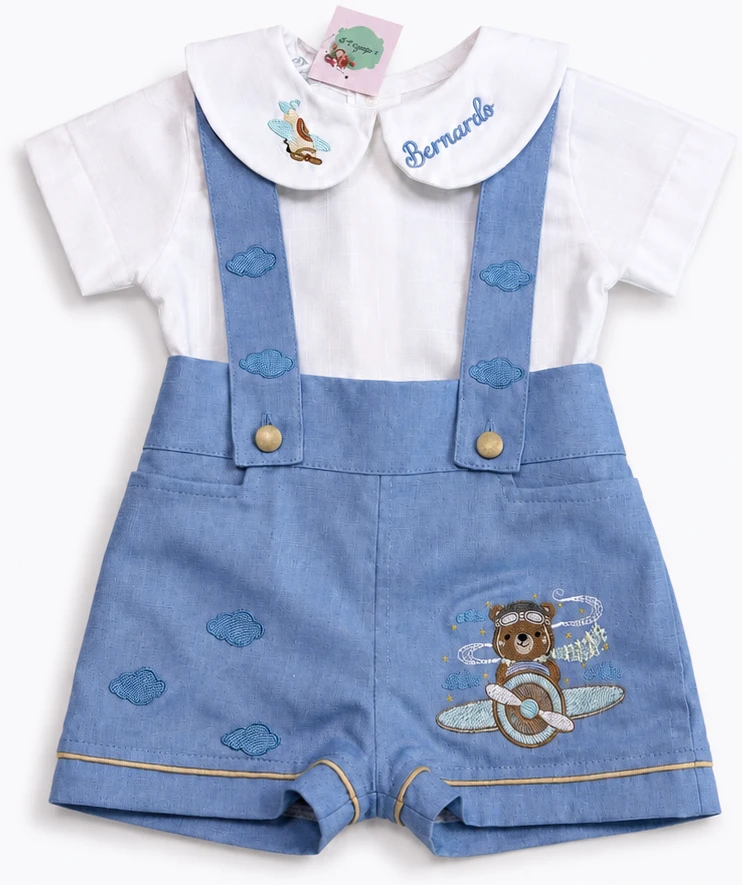 Conjunto Aviador Gola Redonda
