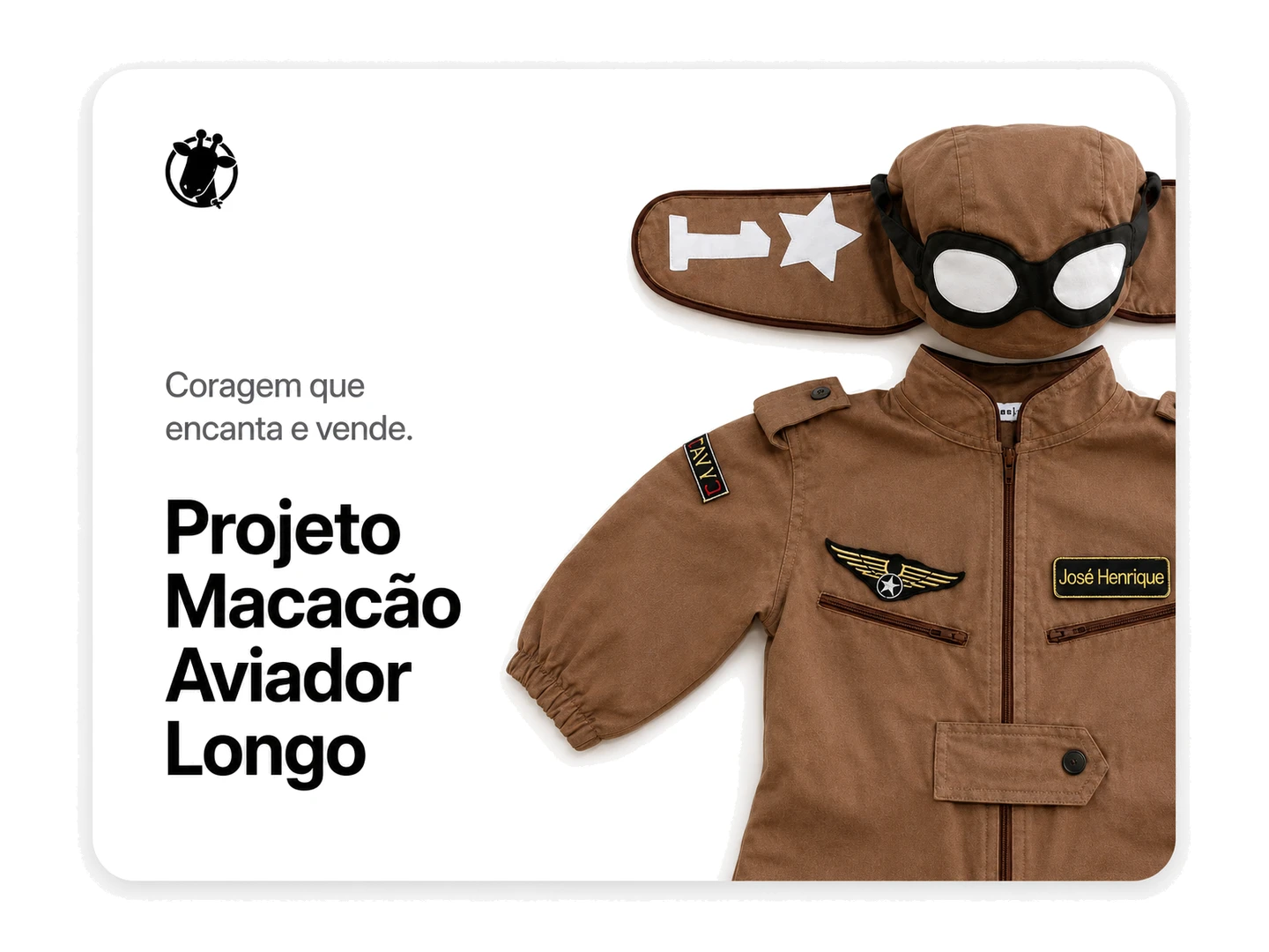 Macacão Aviador Longo Longo