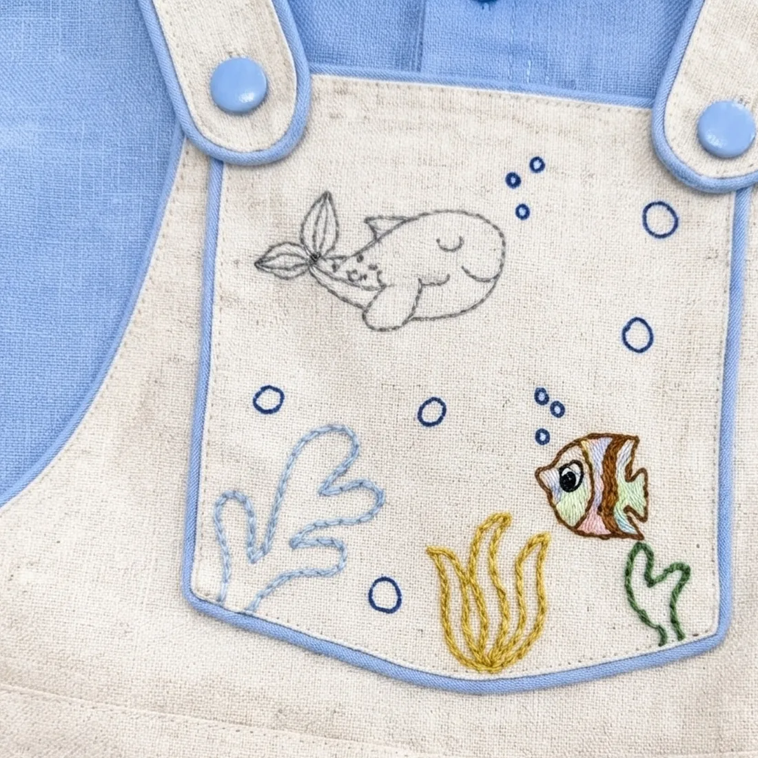 Bolso frontal da jardineira