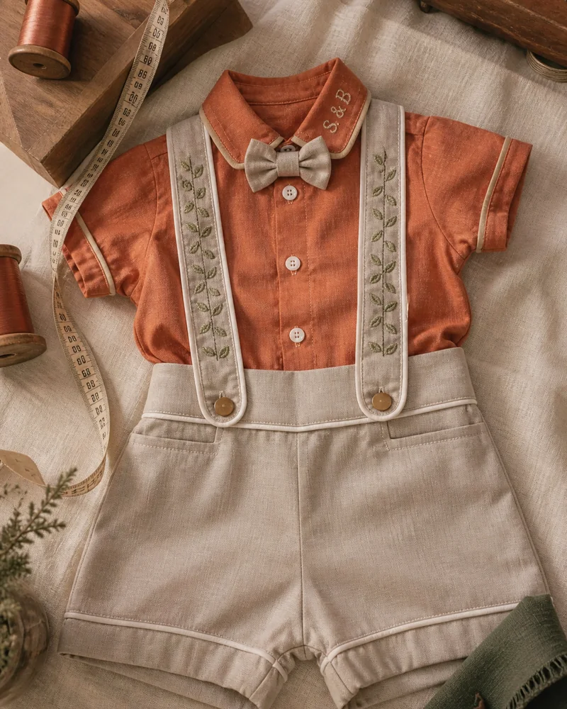Conjunto Versátil · top terracota e bermuda bege · mesmo molde várias personalidades · projeto Costuragi